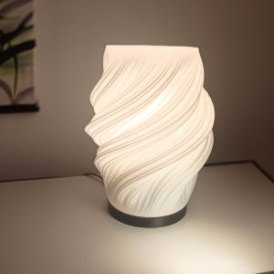 Lámpara de mesa modelo Vórtice Base Negra