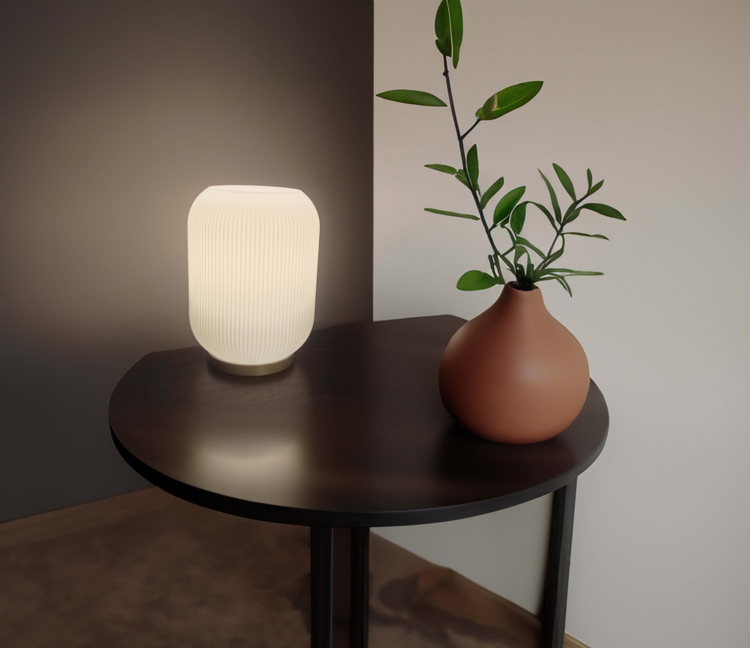 Lámpara Nórdica Base Color madera - Imagen 5